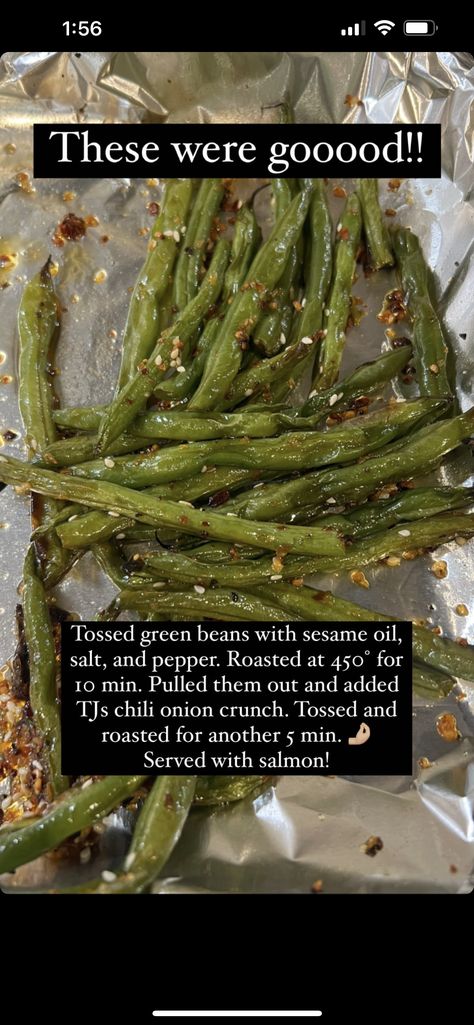 Chili Onion Crunch Green Beans, Crunchy Onion Chili Oil Trader Joes Recipes, Chili Crunch Oil Uses, 100 Days Of Real Food, Healthy Food Swaps, Food Swaps, Clean Eating Lifestyle, Food Motivation, Trader Joes Recipes