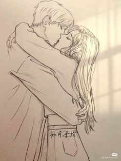 Couple Anime Sketch Ideas, Aesthetic Couple Drawing Sketch, Lovers Sketch Couple, Art Sketches Aesthetic Couple, Uncolored Drawings, Cute Couple Sketches, Drawings For Him, Romantic Drawing, Couple Sketch