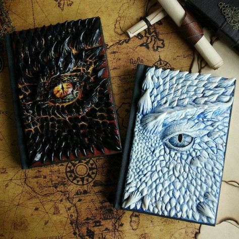 Dragon Books, Sketchbook Cover, New Dragon, Longline Coat, Book Dragon, Magic Book, Handmade Books, 판타지 아트, Diy Book