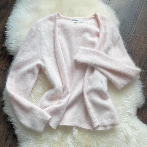 ***ON HOLD**** vintage 1990s fuzzy fairy angora pale... - Depop Fuzzy Clothes, Agejo Gyaru, Aesthetics Vintage, Fuzzy Top, Future Wardrobe, Fluffy Sweater, Vintage Girl, Big Clothes, Everything Pink