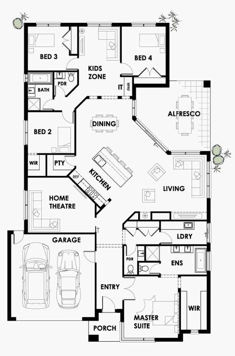 5 Bedroom Barndominium Floor Plans, Floor Plan Interior Design, Plan Interior Design, House Floorplan, 5 Bedroom Barndominium, 2d Floor Plan, 3d Floor Plans, Bungalow Floor Plans, Build Inspiration