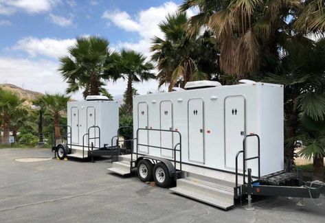 Platinum Pro Portables: Luxury Portable Restroom Trailers, Portable Bathroom and Porta Potty Trailer Rental Restroom Portable Restrooms Ideas, Luxury Porta Potty, Portable Bathroom Ideas, Portable Bathroom Trailer, Luxury Portable Restrooms, Bathroom Trailer, Mobile Toilet, Bathroom Rental, Midcentury Modern Bathroom