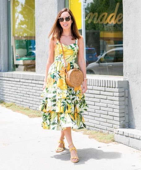 Yellow florals for a summer day  #ShopStyle #shopthelook #SpringStyle #SummerStyle #OOTD Happy Yellow, Moda Floral, Happy Dresses, Fashion Tips For Men, Estilo Tropical, Cold Shoulder Maxi Dress, Pippa Middleton, Los Angeles Style, Modest Wear