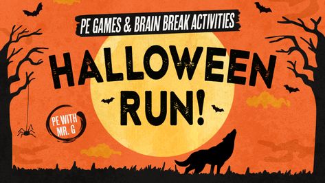 Thanksgiving Pe Games, Halloween Pe Games, Missing Halloween, Halloween Homeschool, Halloween Stations, October Music, Halloween Run, Music Activities For Kids, Elementary Pe