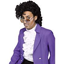 80s Pop Star Wig Prince Costume Purple Rain, Prince Purple Rain Costume, Male Wigs, Rain Costume, Purple Rain Prince, Rock Star Costume, 80s Rocker, Singer Costumes, Prince Costume