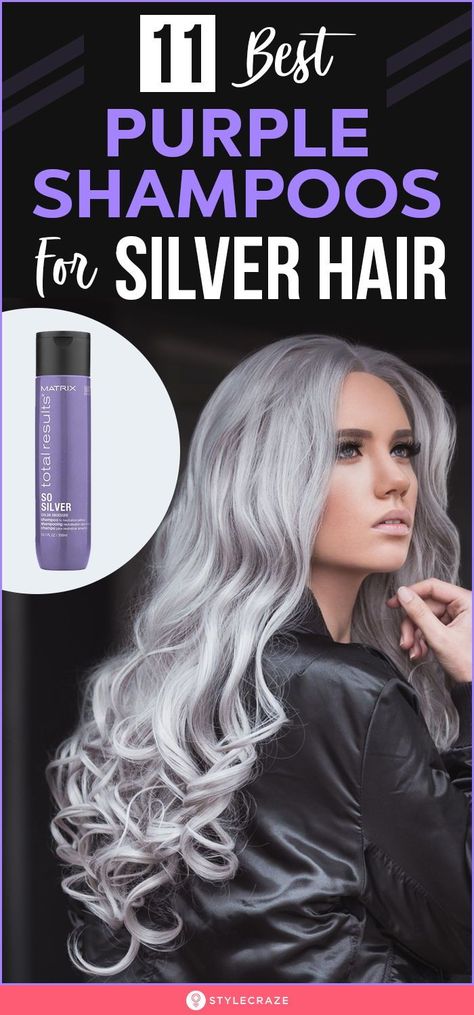 Silver Hair Shampoo, Purple Grey Hair, Best Purple Shampoo, Graying Hair, Silver Hair Highlights, Long Silver Hair, Grey Blonde Hair, Shampoo For Gray Hair, Grey Hair Transformation