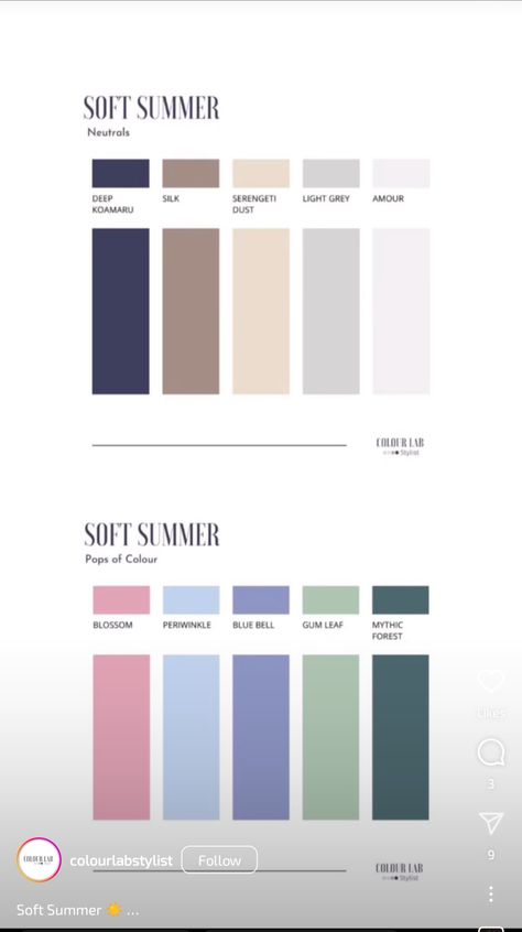 Color Analysis Summer Outfits, Glasses For Soft Summer, Soft Summer Basics, Cool Summer Color Palette Outfits Capsule Wardrobe Fall, Summer Outfit Color Palette, Soft Summer Palette Colors, Soft Summer Season Outfits, Mute Color Outfits, Summer Tone Outfit