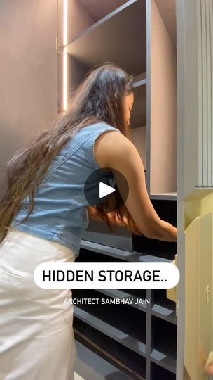 123K views · 448 reactions | Wait till the end to watch this hidden storage for our recent project. | Architect Sambhav Jain | MFZ Style · Camera Action Hidden Storage Ideas, 10k Views, Bedroom Wardrobe, Storage Hacks, Till The End, Hidden Storage, Storage Ideas, Diva, The End