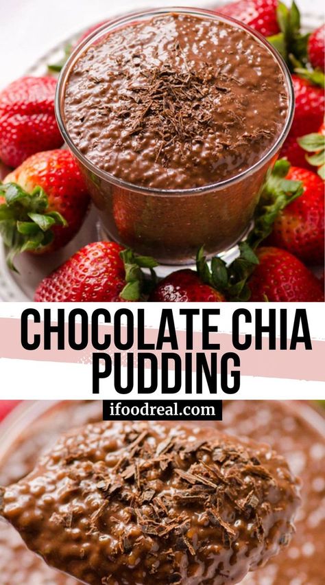 10 minute Chocolate Chia Pudding tastes like dessert with nutrition of a healthy breakfast. Refrigerate this naturally gluten free and vegan treat for up to 5 days for easy grab and go snacks. Easy Grab And Go Snacks, Grab And Go Snacks, Chocolate Chia Pudding Recipes, Mango Chia Pudding, Banana Chia Pudding, Vanilla Chia Pudding, 30 Minute Meals Healthy, Chocolate Chia Seed Pudding, Chocolate Chia Pudding