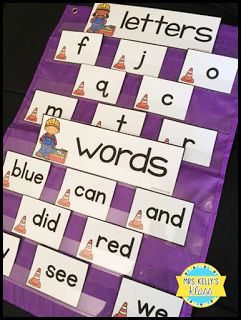 Letters Vs Words, Literacy Small Group, Fish Alphabet, Learning Folder, Abc Centers, Phonics Sight Words, First Grade Words, Concepts Of Print, Structured Literacy