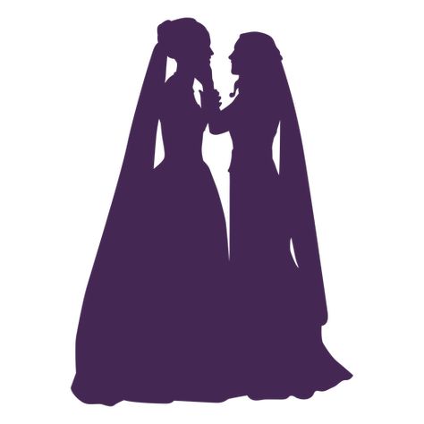 Lesbian Silhouette, Sapphic Wedding, Couple Silhouette, Girl Silhouette, Lesbian Wedding, Silhouette Png, Life Lesson, Couple Dancing, Family Art