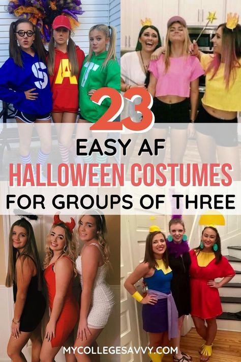 3 Girl Halloween Costumes, Three Person Costumes, Costumes For Three People, Halloween Costumes For Groups, Costumes For Groups, 3 People Halloween Costumes, The Best Trio, Girl Group Halloween Costumes, Quick Halloween Costumes