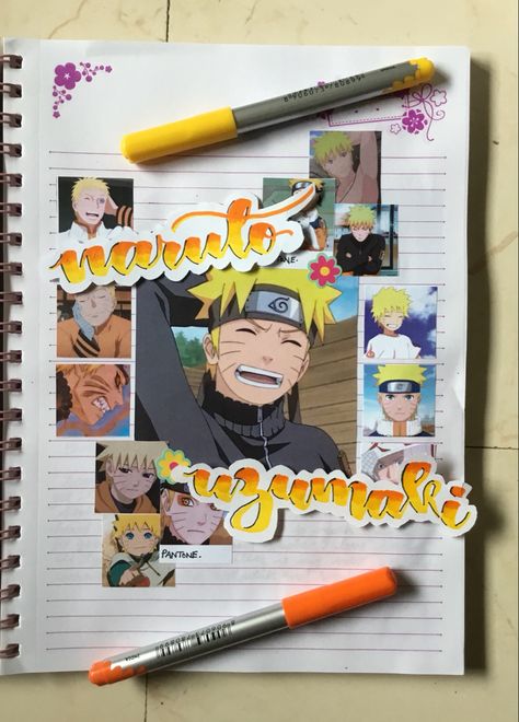 Naruto Journal, Japanese Vibes, Book Anime, Bullet Journal Contents, Homemade Journal, Anime Journal, Journal Diy, Doodles Drawings, Journal Spreads