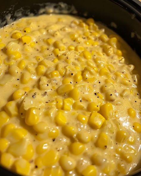 Creamy, dreamy, and Amish—this corn is a Thanksgiving legend in the making! Amish Corn, Creamed Corn, Good Recipes, Corn, Good Food, Thanksgiving