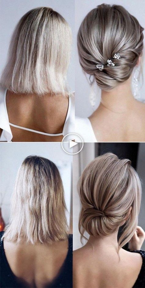 Easy Wedding Hairstyles, Wedding Hairstyles For Short Hair, Style For Wedding, Hairstyles Braid, Wedding Hairstyles Medium Length, Easy Wedding, Short Hair Lengths, Simple Wedding Hairstyles, Best Wedding Hairstyles