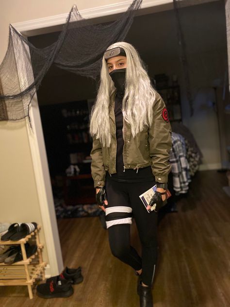 Shikamaru Outfit, Diy Anime Costume, Naruto Costume Diy, Kakashi Costume, Naruto Halloween Costumes, Kakashi Cosplay, Monster High Halloween Costumes, Kid Kakashi, Ideas Disfraz