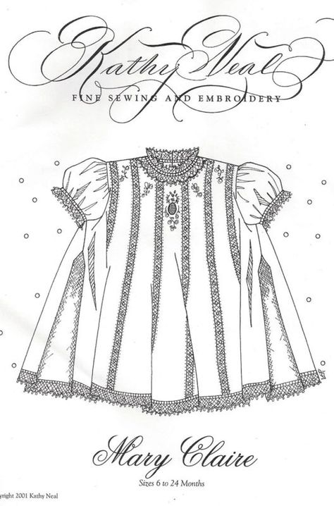 Smocking Pattern, Dress Stitching, Baby Heirloom, Nostalgic Design, Heirloom Dresses, Dream Machine, Ribbon Art, Heirloom Sewing, Sewing Patterns For Kids