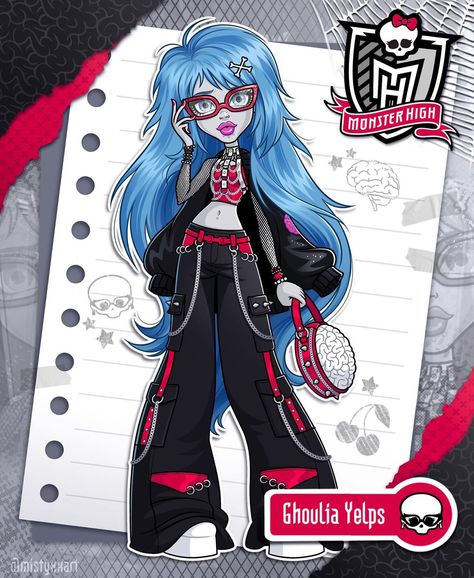 Monster High Fanart Ghoulia, Ghoulia And Abbey, Ghoulia Yelps Redesign, Monster High Shadow Ghouls, High Af, Monster High Ghoulia, Ghoulia Yelps, Monster H, Abbey Bominable