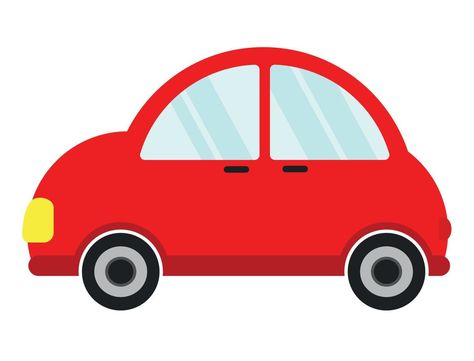 Flat Red Car Icon Clipart in Cartoon Graphic Vector Illustration Design Car Icon, Car Icons, Car Vector, Car Illustration, Cityscape Photos, Car Cartoon, Car Drawings, Red Car, Cartoon Icons