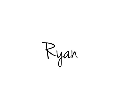 The name Ryan Ryan Name Design, Ryan Calligraphy Name, Ryan Name Meaning, Ryan Name Tattoo, Ryan Core, Ryan Name, Ryan Tattoo, M Tattoos, Calligraphy Lessons