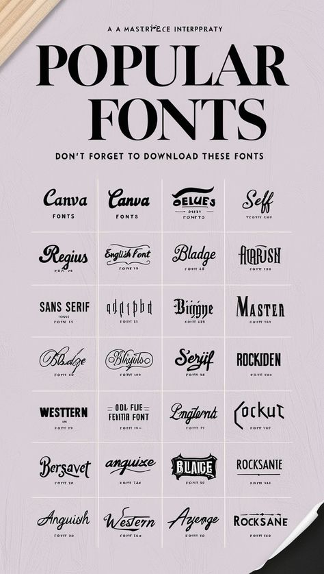 Explore creative Canva font ideas for custom typography. Perfect for designers looking to craft unique and memorable visual statements. #CustomTypography 🎨 Fonts Masculine, Canva Font Ideas, Canva Font Combos, Masculine Font, Font Design Alphabet, Copy And Paste Fonts, Grunge Font, Edgy Fonts, Silhouette Fonts