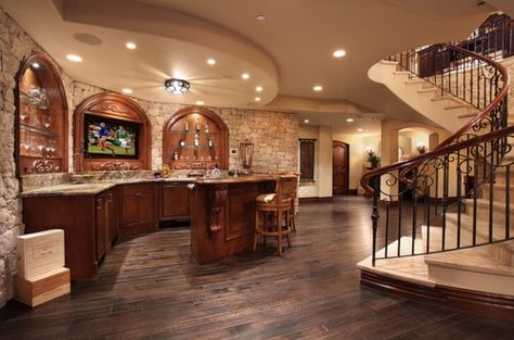 basement bar Dream Basement, Man Caves, Basement Bar, Decoration Originale, House Goals, Basement Remodeling, Finishing Basement, House Inspo, Bar Design