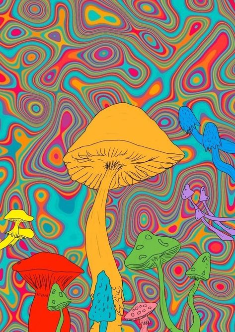 Nothingness..... Mushroomness..... in 2021 | Hippie wallpaper, Hippie painting, Art collage wall Wall, Art