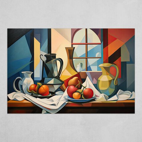 Composition Of Objects, Modern Still Life Painting, Abstract Still Life Painting, Still Life Composition, Cubist Art, Still Life Drawing, Botanical Beauty, Still Life Art, Art Drawings For Kids