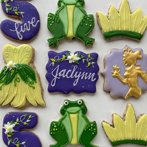 Princess And The Frog Birthday, Sugar Cookie Recipe With Royal Icing, Frog Birthday, Royal Icing Recipe, Princess And The Frog, Icing Recipe, Birthday Cookies, The Frog, Royal Icing