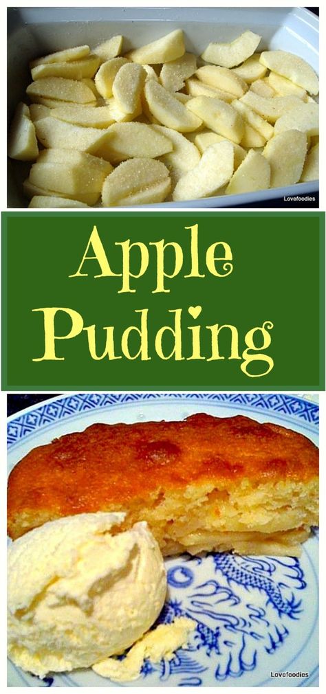 Eves (Apple) Pudding Cake - A lovely dessert, easy to make and wonderful served warm or cold with ice cream or custard. Try it! #dessert #eves Apple Pudding Cake, Brownies Truffles, Apple Pudding, Easy Delicious Cakes, Puding Roti, Warm Desserts, Amazing Desserts, Dessert Easy, Pudding Cake