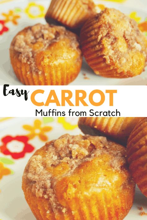 School Muffins, Carrot Muffins Easy, Carrot Muffin, Carrot Muffin Recipe, Bread Cinnamon, Brunch Sides, Cinnamon Crumble, Carrot Muffins, Simple Muffin Recipe