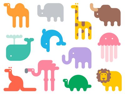 Minimals World Zoo Logo, Animal Icon, Room Deco, Affinity Designer, Kids Logo, Animal Logo, Work Life, Grimm, Graphic Design Typography