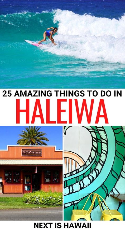 Are you searching for the best things to do in Haleiwa on the North Shore of Oahu? This guide contains the top attractions, beaches, food, and so much more! | Haleiwa things to do | Things to do on the North Shore | North Shore things to do | Places to visit in Haleiwa | Places to visit on the North Shore | Haleiwa beaches | North Shore beaches | Haleiwa tours | Haleiwa food | Haleiwa museums | Haleiwa itinerary | Honolulu to Haleiwa | Haleiwa day trip | What to do in Haleiwa Haleiwa Hawaii, Hawaii Things To Do, Hawaii Hotels, North Shore Oahu, Hawaii Beaches, Hawaii Vacation, Hawaii Travel, North Shore, Island Life