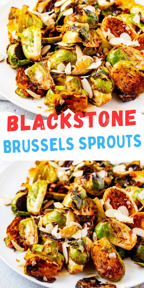 If you are looking to elevate your side dish game, look no further than Blackstone Brussels Sprouts. Cooking Brussels sprouts on the Blackstone griddle gives them a wonderfully smoky and charred flavor with a crispy texture that is hard to beat. A simple seasoning of brown sugar smoked paprika, and salt makes them really shine. Give this recipe a try, and you will be hooked! Brussel Sprout Recipes Blackstone, Brussels Sprouts Blackstone, Brussel Sprouts On Blackstone Griddle, Blackstone Brussel Sprout Recipes, Brussel Sprouts Blackstone, Blackstone Brussel Sprouts, Griddle Sides, Freezing Brussel Sprouts, Brussel Sprouts Recipes Easy