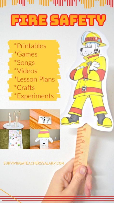 Fire Safety for Kids - 30+ Activities for Fire Prevention Month Free Fire Safety Printables, Safety Activities For Kids, Fire Safety Games, Sparky The Fire Dog, Fire Prevention Month, Fire Safety Free, Fire Safety For Kids, Safety Activities, Fire Safety Activities