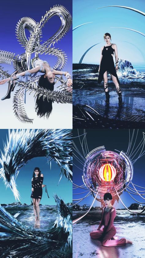 #aespa#savage Æspa Aesthetic, Aespa Wallpaper, Giselle Winter, Winter Ningning, Karina Giselle, Pop Posters, Cyberpunk Aesthetic, Kpop Posters, Black Mamba