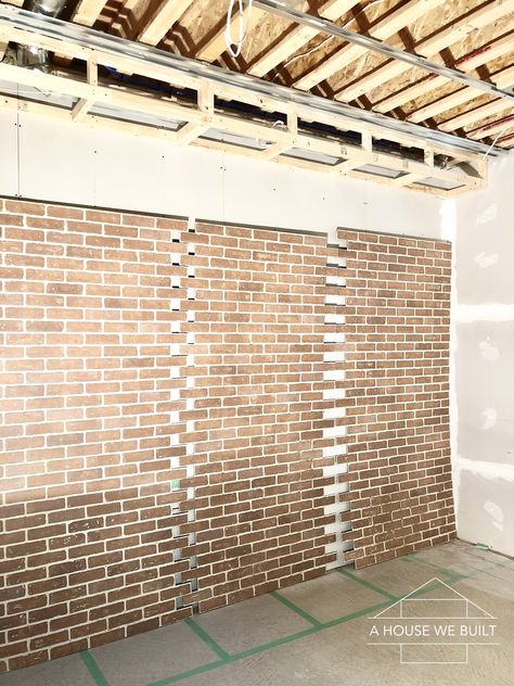 Smear Brick Exterior, Smear Brick Fireplace, German Smear Brick Fireplace, German Schmear Brick, Smear Brick, German Smear Brick Exterior, Faux Brick Accent Wall, German Smear Brick, Fake Brick Wall