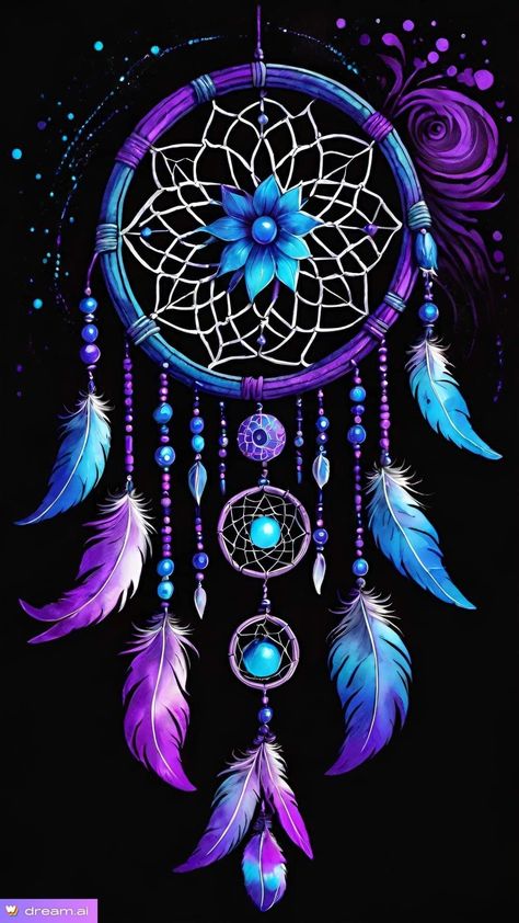 Dream Catcher Wallpaper, Atrapasueños Tattoo, Dreamcatcher Drawing, Paw Wallpaper, Moon Stars Art, Dreamcatcher Wallpaper, Dream Catcher Art, Purple Flowers Wallpaper, Skull Art Drawing