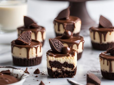 Rare Cheesecake, Mini Chocolate Cheesecakes, Bite Size Desserts, Rich Desserts, Elegant Desserts, Chocolate Cheese, Cheesecake Desserts, Mini Cheesecakes, Creamy Cheesecake