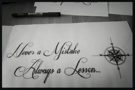 Mistake Tattoo, Direction Tattoo, Fun Tattoos, Favorite Tattoos, Pin Up Tattoos, Arrow Tattoos, Living Art, Top Tattoos, Positive Motivation