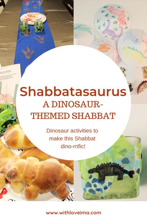 Shabbat activity: Shabbatasaurus | Dinosaur-themed Shabbat with lots of dinosaur and Shabbat crafts and activities, fun for the whole family from With Love, Ima Easy Dinosaur Crafts, Shabbat Crafts, Hebrew School Activities, Jewish Preschool, Kwanzaa Crafts, Kwanzaa Activities, Kwanzaa Principles, Summer Preschool Activities, Kwanzaa Gifts