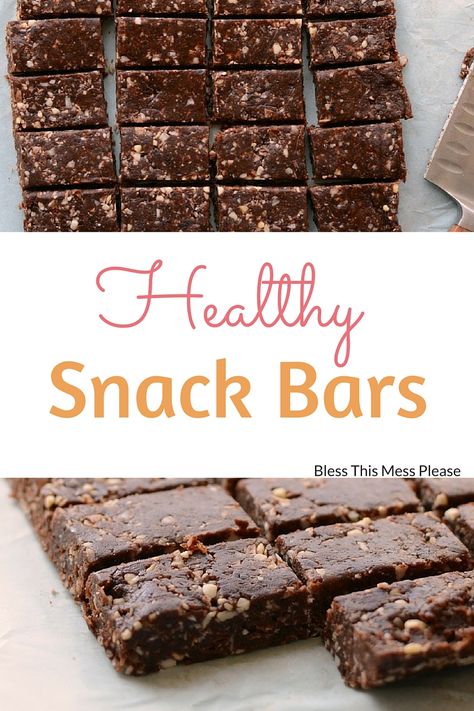 Healthy Snack Bars Snack Bars Healthy, Healthy Snack Bar Recipes, Homemade Snack Bars, Snack Bar Recipes, Easy Homemade Snacks, Almond Joy Bars, Bars Healthy, Real Food Snacks, Healthy Snack Bars