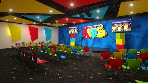 Kids Church Stage, Kids Stage Design, Kids Ministry Design, Childrens Ministry Room, Kids Ministry Rooms, Childrens Ministry Decor, Kids Church Rooms, Kids Church Decor, Kids Stage