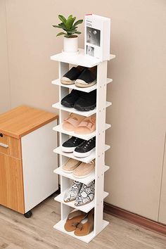 Wooden Shoe Rack Designs, Shoe Rack Cabinet Design, Shoe Storage Design, Rustic Shoe Rack, Shoe Rack For Small Spaces, Vertical Shoe Rack, Wooden Shoe Storage, Wood Shoe Rack, Wooden Shoe Racks