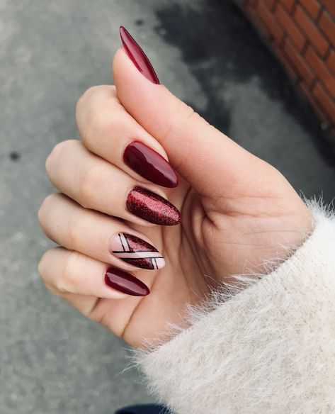 Short Almond Nails Ideas, Almond Nails Ideas, Almond Acrylic Nails Designs, Almond Acrylic, Wine Nails, Short Almond Nails, Short Almond, Almond Nails Designs, Almond Nail