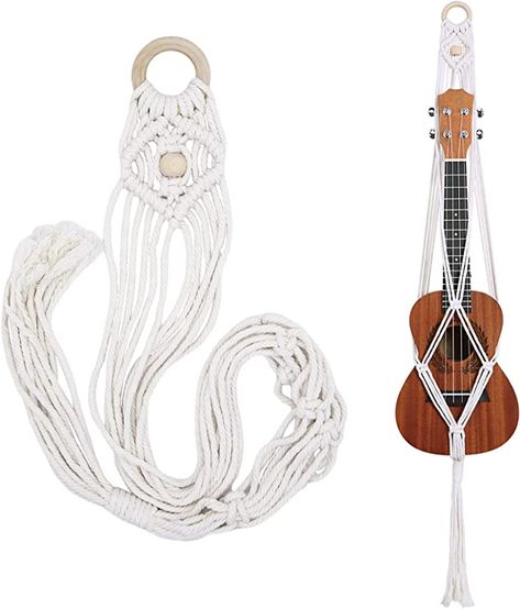 Majowir Ukulele Hanger Macrame Wall Mount Hanger Stand Holder for Soprano Ukulele Wall Decor Ukulele Case Alternative Kit : Amazon.ca: Musical Instruments, Stage & Studio Macrame Ukulele Hanger, Ukulele Holder, Ukulele Wall Mount, Ukulele Hanger, Ukulele Videos, Ukulele Tuner, Ukulele Stand, Ukulele Case, Ukulele Straps