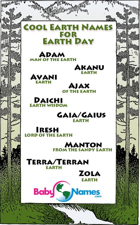 Great names for Earth Day! #EarthDay #BabyNames Earth Names, Earth Bending, Family Journal, Earth Baby, Name Inspiration, Great Names, Names Ideas, Name List, Family Events