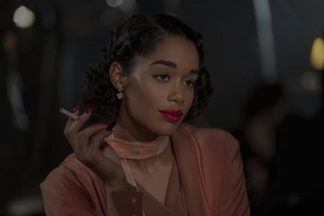 Hollywood Netflix TV Series Fashion and Style | POPSUGAR Fashion Photo 12 Camille Washington, Mexican Gothic, 1940s Costume, Laura Harrier, Best Shows On Netflix, Tv Clothes, Netflix Tv, Woman Movie, Uk Photos