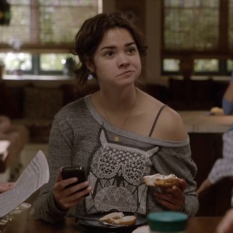 Callie The Fosters, Callie Jacob, Aesthetic Assignment Ideas, Owl Sweater, Shop For Clothes, Maia Mitchell, Grey Owl, Summer Stuff, Gray Owl