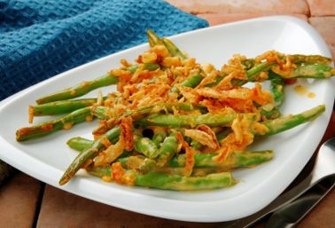 Sous Vide Green Bean Casserole #sousvide Green Bean Casserole Campbells, Green Bean Casserole Crock Pot, Traditional Green Bean Casserole, Green Bean Casserole Easy, Vegan Green Bean Casserole, Sous Vide Recipes, Green Bean Recipes, Green Bean Casserole, Bean Casserole